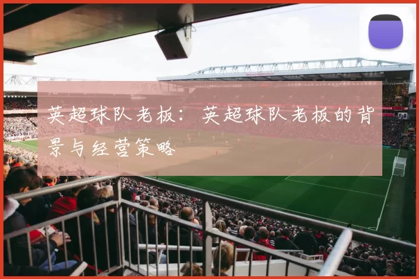 英超球队老板:英超球队老板的背景与经营策略